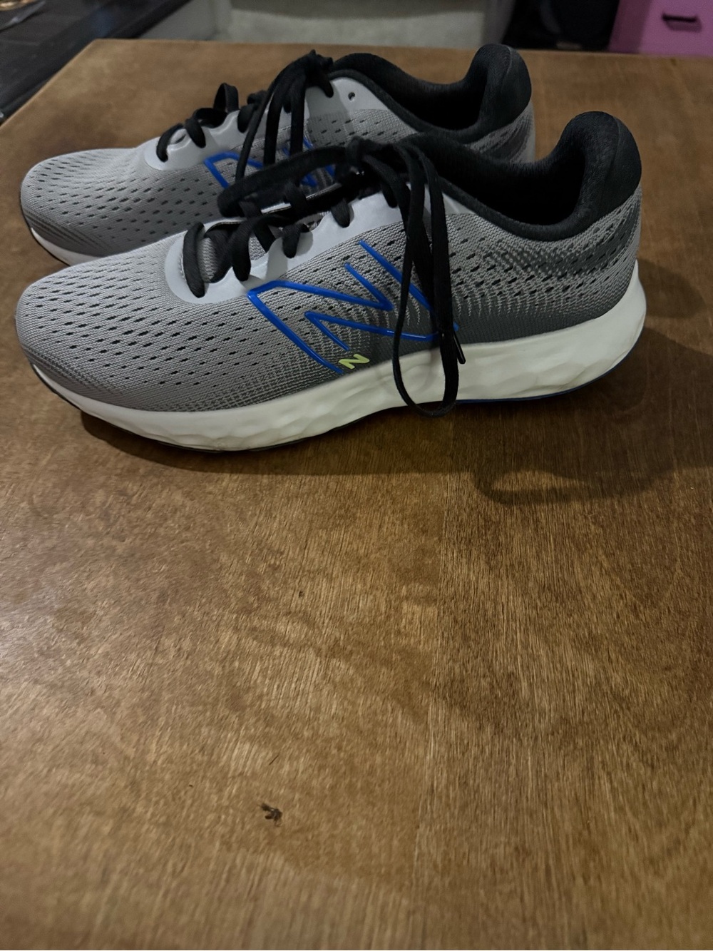 New Balance Gray & Blue Men's Lightweight Running Sneakers